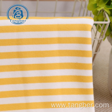 striped wholesale polyester cotton fleece knit fabric
